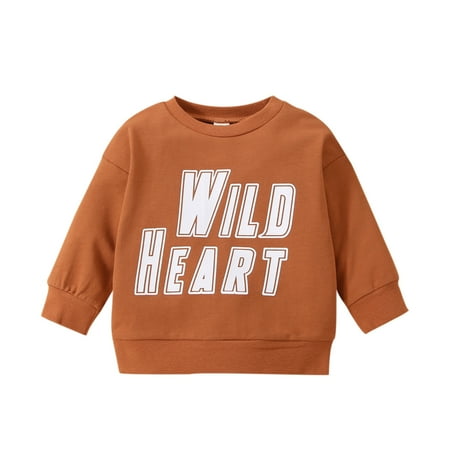 

Child Kids Baby Boys Girls Letter Long Sleeve Tops Sweatshirt Outfit