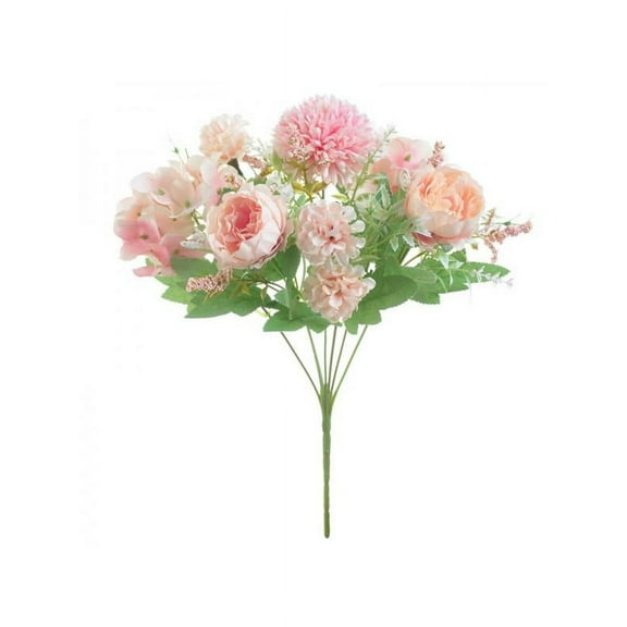 Dragonus Hydrangea Flowers Artificial Bouquet Silk Bloom Fake Peony Home Wedding Decor