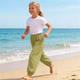 thumbnail image 6 of zbxnLI Kid's Casual Pants Elastic Waist Joggers Casual Sports Pants Lounge Loose Pants for Boys Girls 1-14 Years, 6 of 8