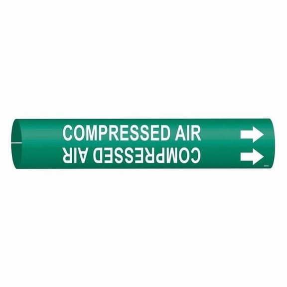 Brady Pipe Mrkr,Compressed Air,7/8in H,7/8in W 4033-B
