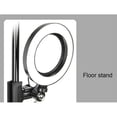 thumbnail image 4 of Anillo de luz para selfies de 16 cm para computadora portátil, lámpara de escritorio, iluminación para videoconferencias con trípode y soporte para teléfono con clip, 4 of 4