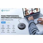 EMEET M1A, Zoom Certified USB Speakerphone, two AI Mics 360° Voice Pickup with Noise Reduction and Echo Cancellation, ideal for for 5-8 People, Plug&Play, with Type C-A Adapter