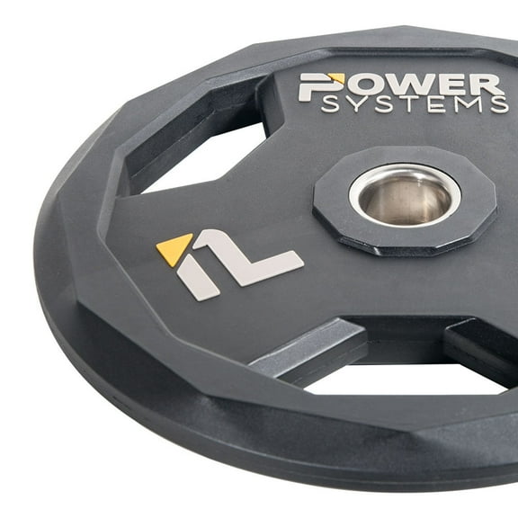 Power Systems Urethane Weight Plate (2.5 lb), Olympic Weight Plate with Durable Beveled Edges