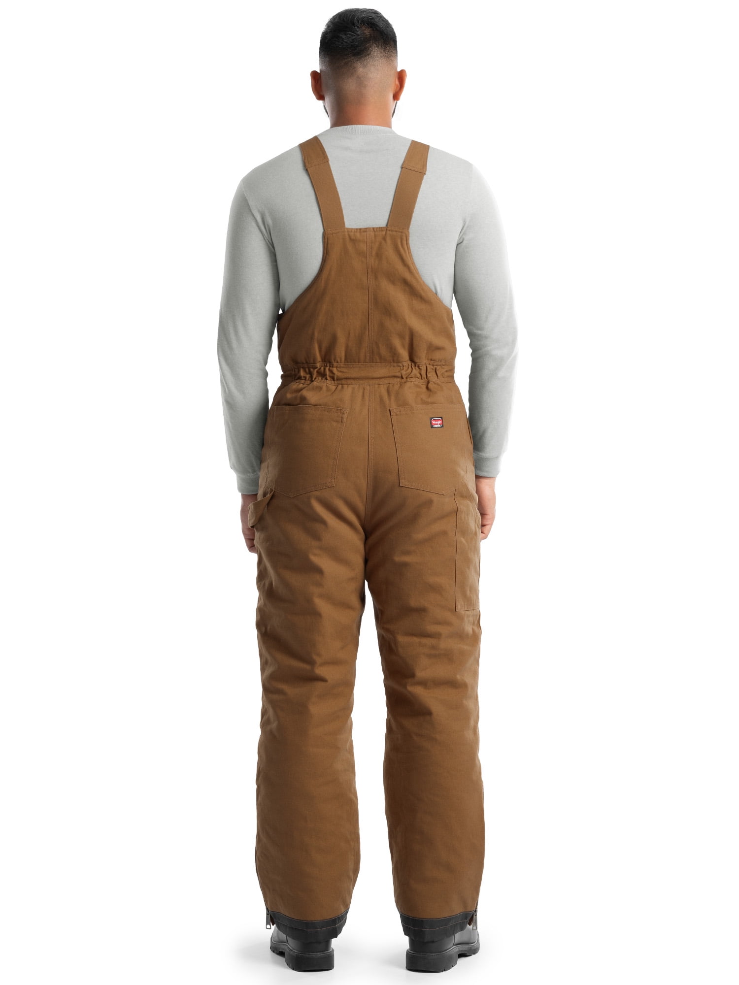 Wrangler Workwear Men's Insulated Heavy Duty Flex Duck Work Bib Overall, Size S-3XL