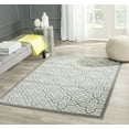 thumbnail image 2 of Safavieh Courtyard Olivia Geometric Indoor/Outdoor Area Rug, Light Gray/Anthracite, 5'3" x 7'7", 2 of 8