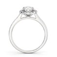 thumbnail image 3 of Meryn Jewel Brilliant 2 Ct Round Cut Diamond Ring - 14K White Gold Plated Solitaire Halo Ring - Ever & Ever Halo Style Bridal Rings for Women's - Proposal Ring Gift, 3 of 3
