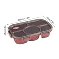 thumbnail image 2 of Bento Box Food Storage Container with 3 Compartments, Leak-proof & Dishwasher Safe for Easy Cleaning, Ideal for Adults and Minors Educational Lunch or Office Meal Prep,Vsgery, 2 of 2
