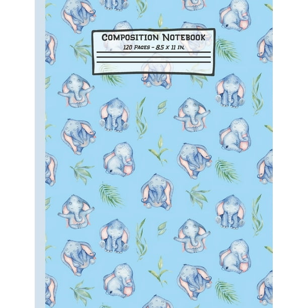 Elephants Composition Notebook Elephant Gifts Paperback Blank Wide