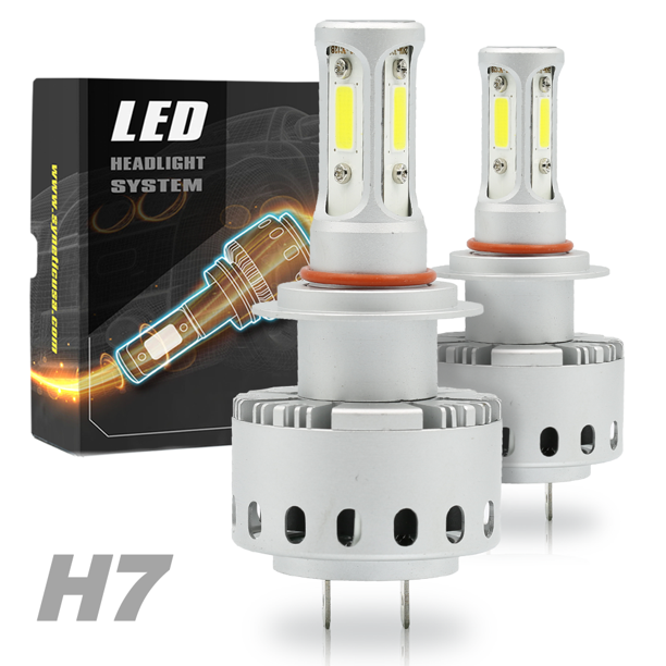 All in One H7 100W 10000LM CREE LED Headlights/High & Low beam Bulbs