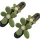 thumbnail image 2 of Pinzas rectas con diseño de pico de pato y flores retro, horquilla y pinza recta con diseño de pico de pato y flores retro, pinzas para el pelo elegantes con forma de flor plana y fuerte sujeción (ver, 2 of 8