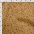 thumbnail image 3 of Soimoi Floral Printed, Poly Canvas Fabric, Decor Sewing Fabric by The Yard 56 Inch Wide,Decorative Fabric for Curtains Tote Bags, Yellow & Maroon, 3 of 5