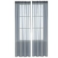 thumbnail image 3 of Semi Sheer Curtains Light Filtering Window Drapes Thermal Insulated Voile Panels -Free Sheer Curtains for Living Room, Bedroom Wedding,Photography Stage Decor Pipe and Drape System Compatible, 3 of 6
