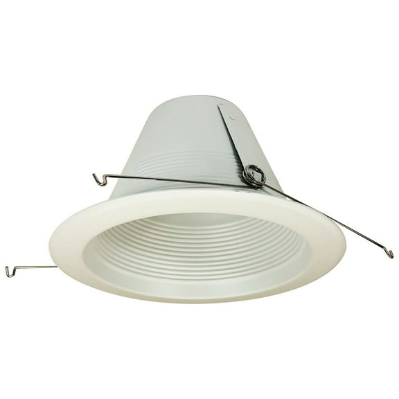 Nora Lighting Ntm-716Al 6" Baffle Recessed Trim - White