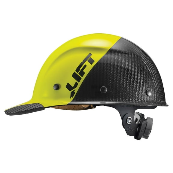 HDC50C-19HC Dax Fifty 50 Carbon Fiber Cap (50/50 Hiviz Yellow Gloss)