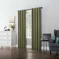 thumbnail image 6 of Sun Zero Cyrus Thermal 100% Blackout Back Tab Curtain Panel, 40"X96", Olive Green, 6 of 9