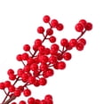 thumbnail image 3 of Uxcell Artificial Red Berry Stems, Holly Berries Branches Fake Burgundy Berry Picks for Christmas, Style 6, 3 of 6