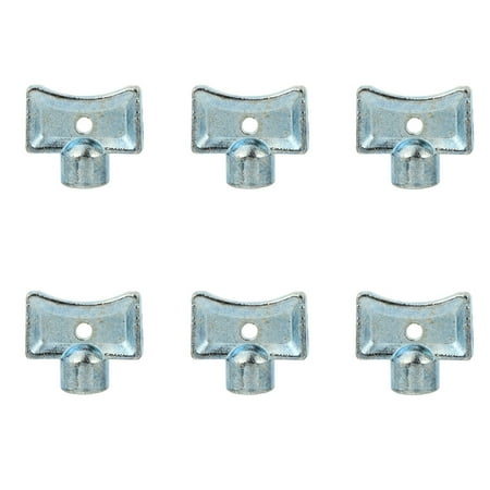 

NUOLUX 6pcs Bleed Key Socket Faucet Water Tap Radiator Special Lock Hole Plumbing Key