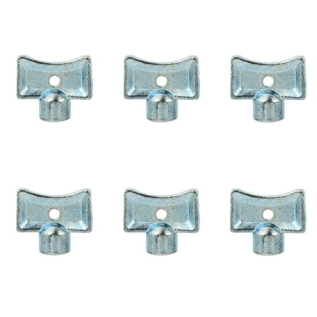 

NUOLUX 6pcs Bleed Key Socket Faucet Water Tap Radiator Special Lock Hole Plumbing Key