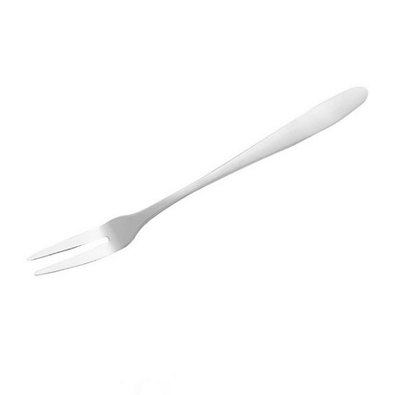 Stainless Steel Appetizer Forks Reusable Appetizer Dessert Forks Mini Salad Fruit Cake Tasting Forks for Birthday Party Wedding Restaurant Travel[Two tined]