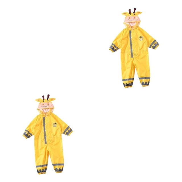 Yuarrent Chubasquero lindo para niños, chubasquero de dibujos animados, ropa impermeable para niños, impermeable Type1
