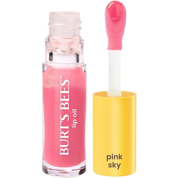 Burt's Bees Lip Oil Pink Sky, Wand Applicator, 0.15 Ounce
