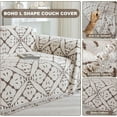thumbnail image 4 of SHANNA Sofa Cover Boho Couch Cover for 1-2 Cushion Couch, Chenille Double Sided Slipcover for Dogs, Sofa Throw Loveseat Covers Futon Cover L Shaped Sofa Cover,180x260cm, 4 of 11