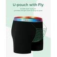 thumbnail image 3 of INNERSY Teen Boys' Cotton Underwear Colorful Boxer Briefs Age 8-16 Kids for a Week(L,Basics), 3 of 9