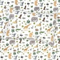 thumbnail image 3 of Kids Classic Printed Microfiber Sheet Sets, Ultra Soft Fitted Sheets with Straps - Wild Safari Animals, Twin Size, 3 of 5