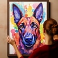 thumbnail image 6 of Belgian Malinois Canvas Wall Art Famous Oil Paintings Monets Watercolor Dog Canvas Funny Dog Canvas Floral Print Abstract Farmhouse Gallery Aesthetic Room Decor for Bedroom Bathroom, 6 of 6