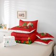 thumbnail image 6 of Manfei Xmas Bright Snowflake 7 Pieces Full Size Bedding Sets,Country Farm Cattle Full Size Bed in a Bag,Xmas Reversible, 6 of 7