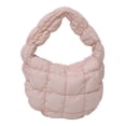 thumbnail image 4 of Bolso Ligero Mini Nube Plisado Bordado Acolchado Informal Y Versátil 8048 (Rosa), 4 of 9