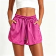 thumbnail image 2 of WPPGONE Athletic Shorts for Women Running Workout Elastic Waisted Drawstring Wide Leg Bottoms Quick Dry Lightweight Sports Biker Shorts with Pockets, 2 of 5