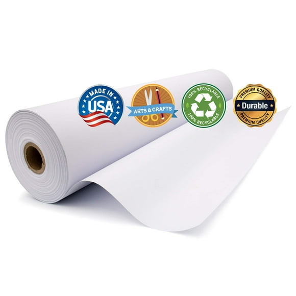 Durable Art Easel Paper Roll for Crafts, Drawing & Painting | Ideal for Kids Projects | 24 inches x 200 feet | by Paper Pros
