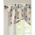 thumbnail image 3 of Daisy Flower Lavender Butterfly Kitchen Curtains Balcony Adjustable Roman Blinds Small Short Curtain for Living Room, 3 of 6
