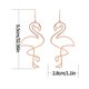 thumbnail image 4 of 1 par de pendientes colgantes de flamencos huecos geométricos creativos de moda para mujeres y niñas (E2008), 4 of 7