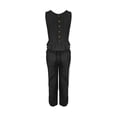 thumbnail image 4 of GILIGEGE 2 Piece Sets for Women Summer Women's Two Piece Set Cropped T Shirt & Elastic Waist Long Pants Summer Beach Vacation Outfits Lounge Tracksuits Black 3Xl, 4 of 8