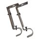 thumbnail image 4 of Soporte de barra de cortina de metal ajustable de 3,9 a 5,3 pulgadas Marrón, 4 of 7