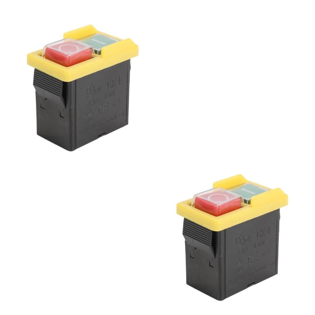 Speravity Interruptor de máquina de pulir, reemplazo desmontable portátil, a prueba de polvo, IP54, interruptores de amoladora de emergencia Tipo 1 2piezas