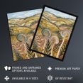 thumbnail image 2 of Artery8 Cleveland Way Yorkshire Hiking Floral Ammonite Living Room Large Wall Art Poster Print Thick Paper 18X24 Inch, 2 of 3