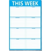 Weekly Planner List Note Pad to Do List with Magnet Mountings for Fridge Locker (90 Pages 6" x 9")