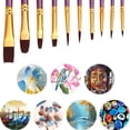 thumbnail image 5 of Juego de pinceles para pintar, 20 pinceles de nailon para pintura acrílica, para acuarela con óleo acrílico, arte de uñas faciales y pintura rupestre, 5 of 5