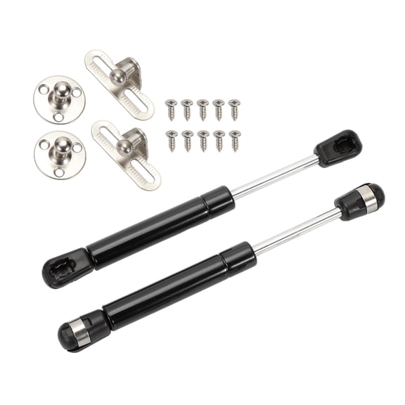 Unique Bargains 2 Set 7.5 inch 10Lbs/45N Black Lift Supports Struts Shocks Gas Spring with Bracket Ball Stud for RV Car