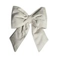 thumbnail image 1 of 12" x 15" Plush White Velvet Bow, 1 of 1