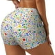 thumbnail image 1 of Balery Education And Science Pantalones cortos de entrenamiento estampados para mujer, sin costuras, ajustados, para gimnasio, yoga, correr, deportes, ejercicio activo, fitness.-Small, 1 of 8