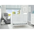 thumbnail image 3 of Delta Children Gateway Mini Convertible Baby Crib with 2.75-inch Mattress, Bianca White, 3 of 9