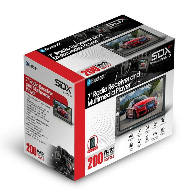 SDX RUXD-J168 7-Inch Multimedia Car Head Unit with Bluetooth and