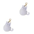 thumbnail image 1 of Qarigey Llavero de tacto , lindo y funcional para dueños de gatos, llavero de gato, llavero, los mejores regalos Blanco 2Conjunto, 1 of 6