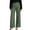 *Green, variant on ClodeEU Women's Striped High Rise Wide Leg Cropped Pant, Casual Slim Ankle Length Pants with Pockets Blue,Women's Plus M