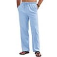 thumbnail image 6 of COOFANDY Men's Linen Pants Drawstring Casual Loose Fit Beach Summer Yoga Pants Lightweight Linen Trousers, 6 of 6