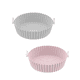 thumbnail image 1 of 2 Piezas Olla De Silicona Revestimiento Para Freidora Horno Gris Rosa, 1 of 5